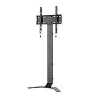 SOPORTE DE PISO PARA TV, SOPORTA UNA PANTALLA DE 32 A 70 DE HASTA 40 KG, INCLINACIóN DE -10 A 3°, ALTURA AJUSTABLE, CONSTRUCCIóN DE ALUMINIO Y ACERO, NEGRO 462044