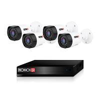 KIT AHD PROVISION ISR PAK4LIGHTCC2MP DE 4 CáMARAS BALA 1080P CON GRABADOR DE 4 CANALES + 1 CANAL IP, ENTRADA DE AUDIO, IP66, EXTERIOR/INTERIOR, LENTE 3.6MM, IR-15METROS. PAK4LIGHTCC2MP