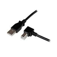 CABLE ADAPTADOR USB 2M PARA IMPRESORA ACODADO - 1X USB A MACHO - 1X USB B MACHO EN ANGULO DERECHO - STARTECH.COM MOD. USBAB2MR USBAB2MR