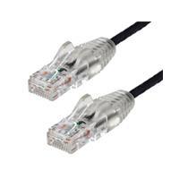 CABLE DE 30CM DE RED ETHERNET CAT6 DELGADO SIN ENGANCHES - CABLE DE RED SNAGLESS - NEGRO - STARTECH.COM MOD. N6PAT1BKS N6PAT1BKS