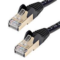CABLE DE 1M CAT6A ETHERNET NEGRO - CABLE DE RED 10GB CAT6A SNAGLESS BLINDADO RJ45 POE DE 100W - 10GBE CON CERTIFICACION UL/TIA - STARTECH.COM MOD. C6ASPAT3BK C6ASPAT3BK