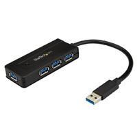 HUB CONCENTRADOR PORTATIL USB 3.0 SUPERSPEED DE 4 PUERTOS DE 5GBPS CON CARGA RAPIDA - HUB USB 3.1 GEN 1 TIPO A - NEGRO - STARTECH.COM MOD. ST4300MINI ST4300MINI