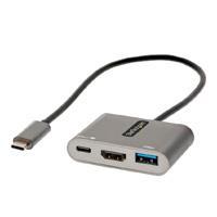 ADAPTADOR MULTIPUERTOS USB C, USB TIPO C A HDMI, 4K, PD 100W, PASS THROUGH, HUB USB 3.0 1XUSBC 1XUSBA, DOCKING STATION - STARTECH.COM MOD. CDP2HDUACP2 CDP2HDUACP2