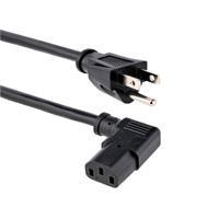 CABLE DE 1M DE ALIMENTACION DE COMPUTADORA, ACODADO EN ANGULO RECTO NEMA 5-15P A C13, 10A 125V, 18AWG, CABLE DE CORRIENTE - STARTECH.COM MOD. PXT101L3 PXT101L3
