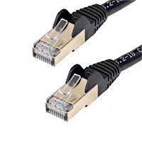 CABLE DE 2M CAT6A ETHERNET NEGRO - CABLE DE RED 10GB CAT6A SNAGLESS BLINDADO RJ45 POE DE 100W - 10GBE CON CERTIFICACION UL/TIA - STARTECH.COM MOD. C6ASPAT7BK C6ASPAT7BK