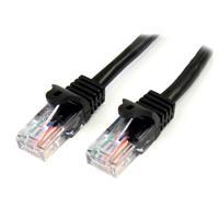 CABLE DE 3M NEGRO DE RED FAST ETHERNET CAT5E RJ45 SIN ENGANCHE - CABLE PATCH SNAGLESS - STARTECH.COM MOD. 45PAT3MBK 45PAT3MBK