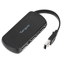 HUB TARGUS ACH114US CONCENTRADOR DE 4 PUERTOS USB 2.0 COLOR NEGRO  ACH114US