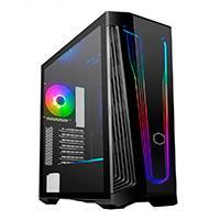 GABINETE COOLER MASTER MASTERBOX 540 CON VENTANA ARGB, MID-TOWER, MINI ITX/MICRO ATX/ATX/E-ATX, USB 3.2, SIN FUENTE, NEGRO  MB540-KGNN-S00