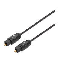 CABLE DE AUDIO DIGITAL OPTICO TOSLINK MANHATTAN , TOSLINK S/PDIF M-M, 2 M 7 PIES 356077