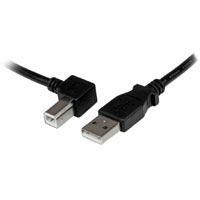 CABLE ADAPTADOR USB 1M PARA IMPRESORA ACODADO - 1X USB A MACHO - 1X USB B MACHO - STARTECH.COM MOD. USBAB1ML USBAB1ML