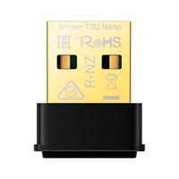 TARJETA DE RED USB ARCHER T3U NANO AC1300 MU-MIMO INALAMBRICO USB 2.0, DUAL BAND 400 MBPS EN 2.4GHZ / 867 MBPS EN 5GHZ, COMPATIBLE CON WINDOWS 11/10/8.1/8/7, MAC OS 10.15 Y ANTERIOR ARCHER T3U NANO