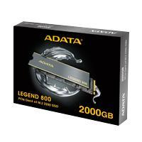 UNIDAD DE ESTADO SOLIDO SSD INTERNO 2TB ADATA LEGEND 800 M.2 2280 NVME PCIE GEN 4X4 LECT. 3500 ESCRIT.2800 MBS PC LAPTOP MINIPC 3DNAND DISIPADOR  ALEG-800-2000GCS