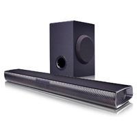 LG SOUND BAR SUBWOOFER, 2.1 CANALES, BLUETOOTH,1600W RMS , WOOFER LEVEL -15-6DB,NEGRO SQC1