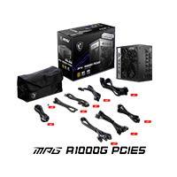 FUENTE DE PODER MSI 1000W/80 PLUS GOLD /NEGRO/ATX/MODULAR MPG A1000G PCIE5