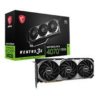 TARJETA DE VIDEO MSI NVIDIA GEFORCE RTX 4070 TI SUPER OC PCIE X16 4.0/16GB/GDDR6X/ESTANDAR/1HDMI/3XDP/GAMA ALTA/GAMER GEFORCE RTX 4070 TI SUPER 16G VENTUS 3X OC