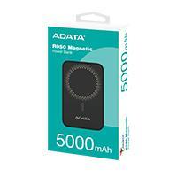 BATERIA DE RESPALDO POWER BANK MAGNÉTICO R050 ADATA 5000 MAH/ USB -C / CARGA INALÁMBRICA / NEGRO (PR050-11BK) PR050-11BK
