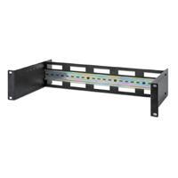 KIT DE CARRIL DIN , INTELLINET, 716345, AJUSTABLE PARA RACK 19, 2U 716345