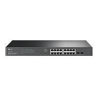 SWITCH | TP-LINK | SG2218P | 16 PUERTOS POE+ | 2 PUERTOS SFP  GIGABIT | OMADA SDN | IPV6 | MONTAJE EN RACK  SG2218P