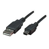 CABLE USB,MANHATTAN,302340, V2.0 A-MINI B 3.0M NEGRO 302340