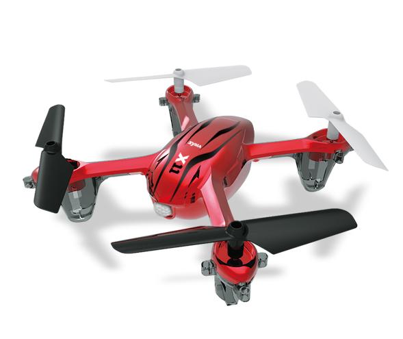 Drone Syma X11 Cuadrupedo con pila recargable, Color Rojo