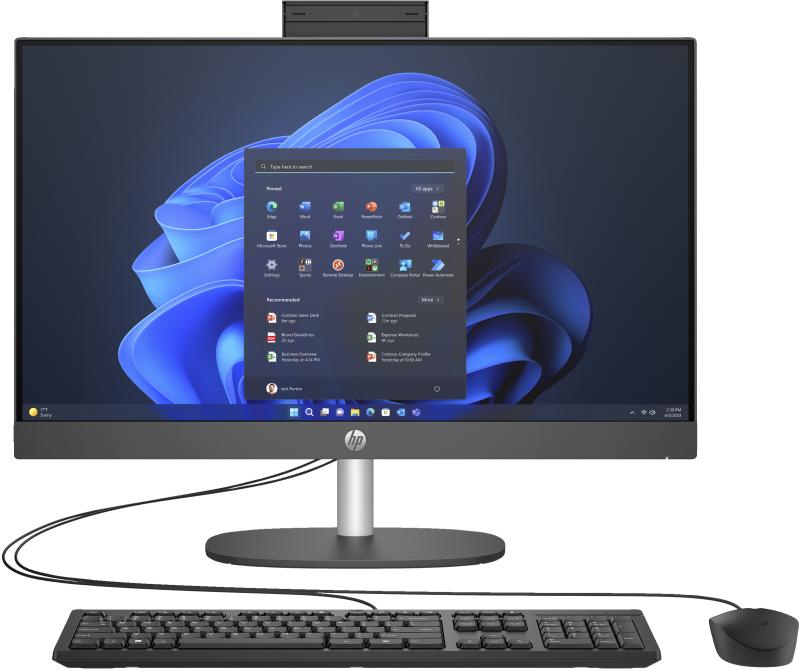 Computadora de escritorio All in One HP 240 G10 23.8\'\' (9P4J9LA#ABM) Procesador Intel i5-1335U - Disco Duro SSD de 512 GB, Memoria 8 GB de RAM DDR4-3200 Win
