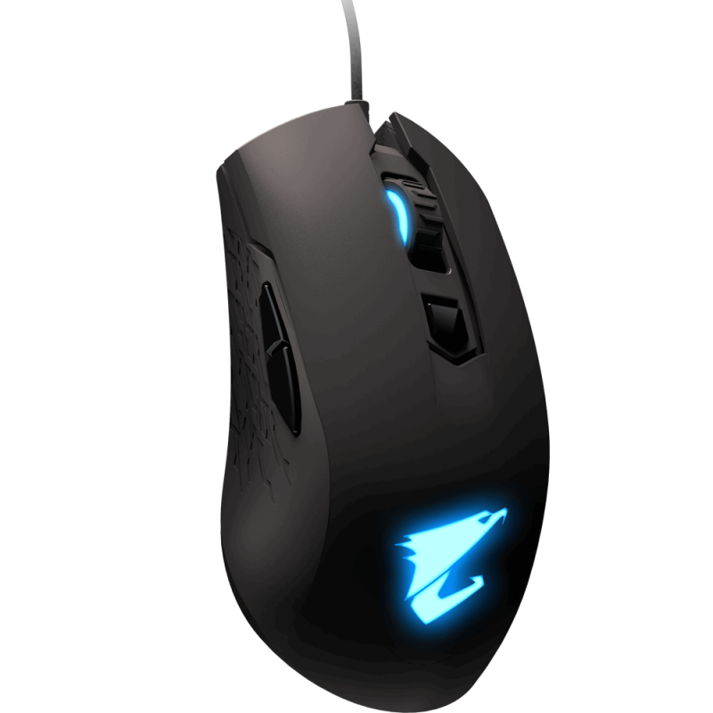 Mouse Gaming Gigabyte AORUS M4, 6400 DPI, RGB, OMCRON, Negro
