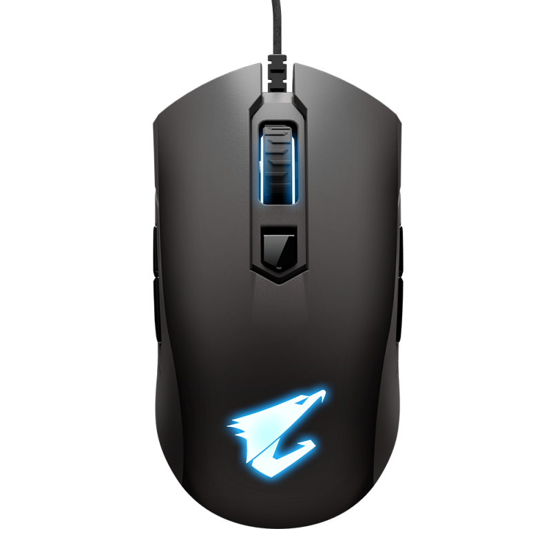 Mouse Gaming Gigabyte AORUS M4, 6400 DPI, RGB, OMCRON, Negro