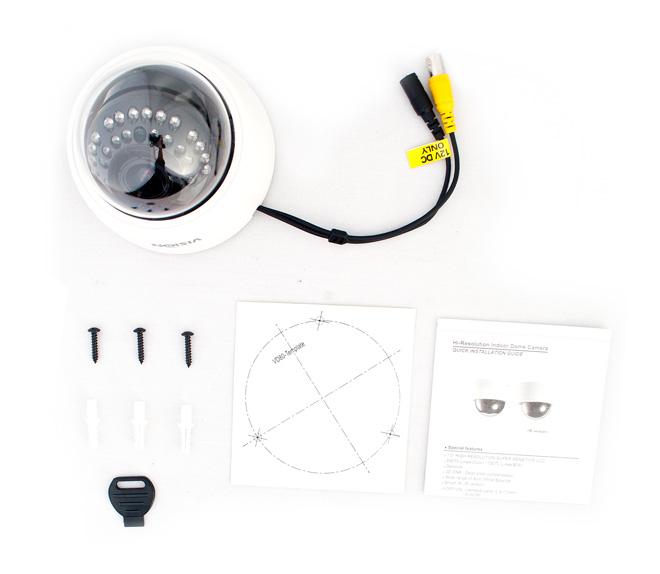 Mini Domo para Interior 700 / 750TVL, Lente Fijo 3.6mm