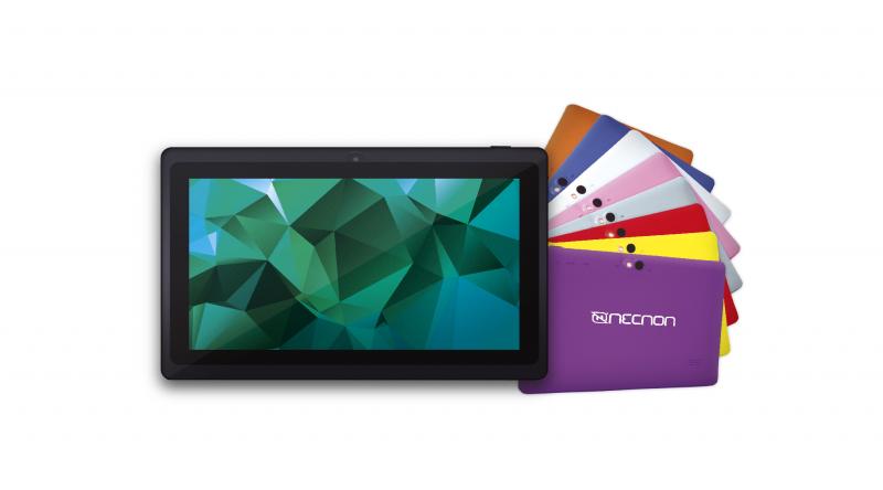 Tablet Necnon M002C-2, 7" Quad core, 512Mb DDR3, Bluetooth, Android 4.4, Flash 8Gb, Plata