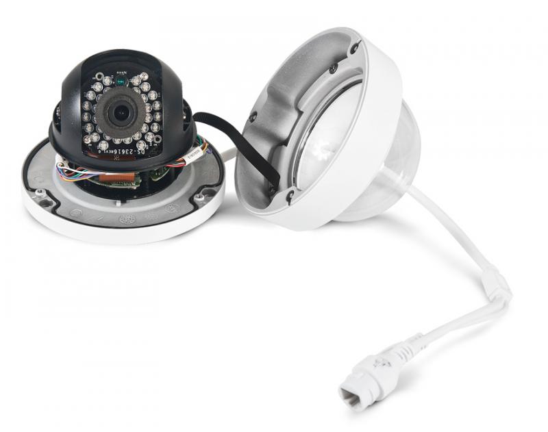 Cámara IP Tipo Mini domo 2 Megapixeles WiFi con IR(30mts) Día/Noche Real, dWDR, 3D-DNR, ONVIF, para Exterior, Soporte para microSD Card