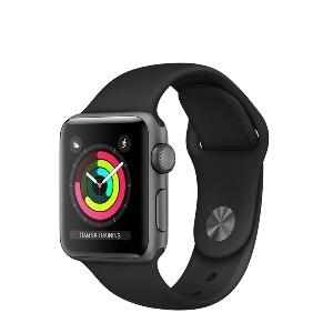 APPLEÃ‚Â WATCH SERIES 3 GPS GRIS ESPACIAL 38Ã‚Â MM CORREA DEPORTI NEGRA MTF02CL/A