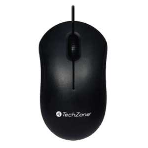 MOUSE ALAMBRICO TECHZONE USB NEGRO TZMOU01