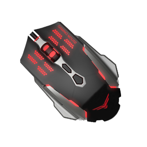 MOUSE GAMER USB NEGRO 800-1200-2000-2400 DPIS . NA-630
