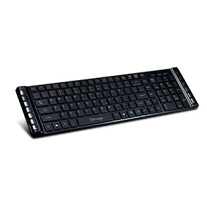 TECLADO VORAGO KB-203 ULTRASLIM MULTIMEDIA USB NEGRO C/MEMBRANA AC-445883-2