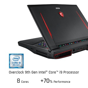 Laptop MSI Gaming GT75 9SG-266MX - 17.3" - Intel Core I9-9980HK - 32GB - 1TB HDD + 1TB SSD - NVidia GeForce RTX 2080 8G  - Windows 10 Pro