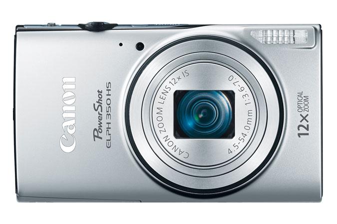 Cámara Canon PowerShot ELPH 350 IS, 20 mpx, 12x Óptico, 3" LCD, Flash, Batería Recargable, Video FullHD, WiFi, Color Plata