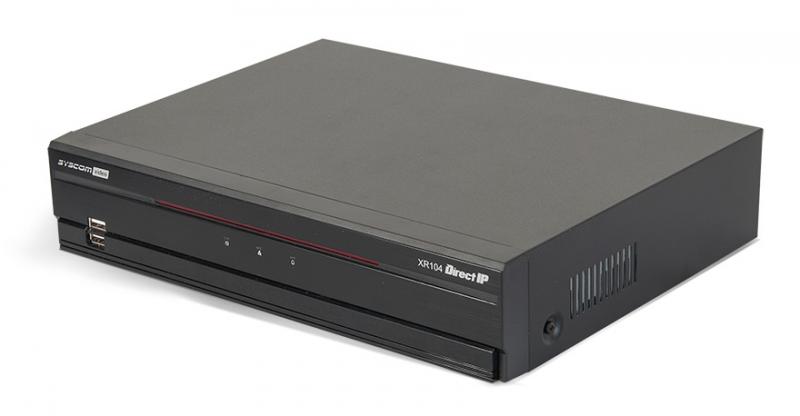 NVR de Grabación/Visualización/Transmisión Full HD 4 Canales con Switch PoE de 4 Puertos XR104