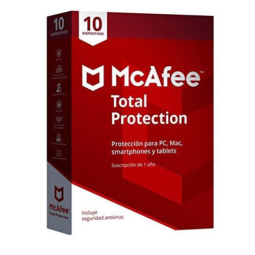 McAfee Total Protection, 10 PCs, 1 año, MTP00LNRXRP1