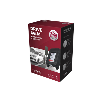 Kit amplificador de señal celular WeBoost 470-121,  para vehículo, soporta 4G LTE, 3G, 2G y mejora la llamada telefónica, multiusuario, Amplifica las bandas de frecuencia de 850MHz, 1900MHz, 1700-2100MHz y 700MHz, con una ganancia máxima de 50dB