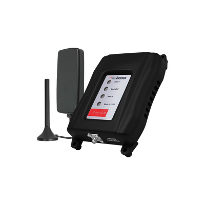 Kit amplificador de señal celular WeBoost 470-121,  para vehículo, soporta 4G LTE, 3G, 2G y mejora la llamada telefónica, multiusuario, Amplifica las bandas de frecuencia de 850MHz, 1900MHz, 1700-2100MHz y 700MHz, con una ganancia máxima de 50dB
