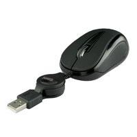 MINI MOUSE OPTICO RETRACTIL EASY LINE NEGRO USB COMPATIB.CON WINDOWS XP,VISTA,7/MAC OS EL-993346