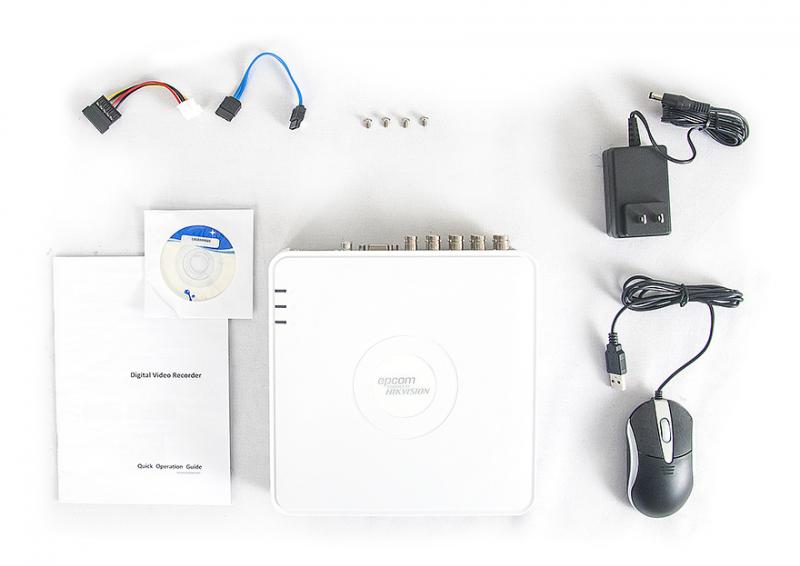 Videograbadora súper compacta de 8 canales, grabación en WD1(soporte para 750 TVL), 1 entrada de audio con soporte EPCOM Cloud (P2P) S-08