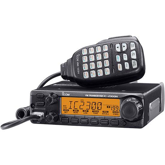Radio Icom IC-2300H Móvil para aficionados, 65W, Rx:136-174MHz Tx: 144-148MHz, 207 memorias, 4.5W de potencia de audio