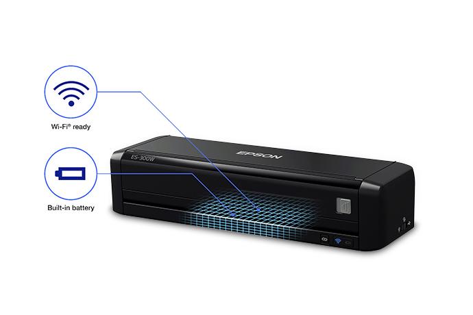 Epson WorkForce ES-300W ADF scanner 600 x 600DPI A4 Negro