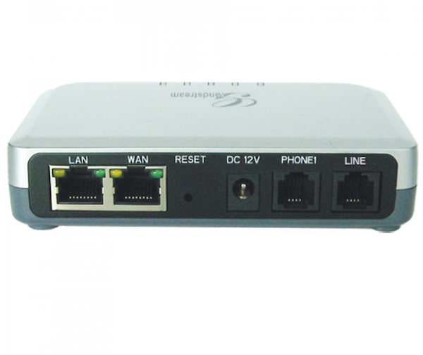 Adaptador de Teléfono Analógico (ATA) híbrido de 1 Puerto FXS y 1 Puerto FXO con router integrado HT503