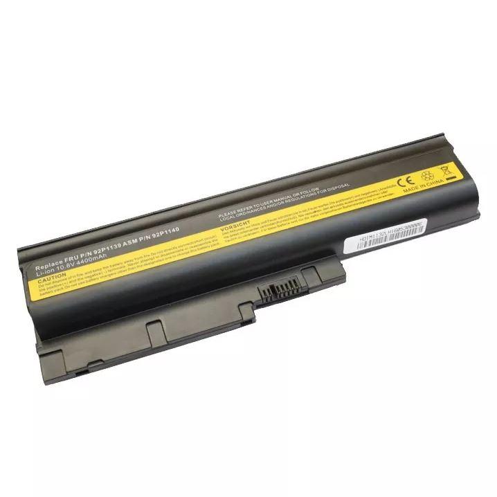 Bateria Power Plus para Lenovo 92P1131, 40Y6797, Duracion Extendida, para Thinkpad R60, T60, 10.8V, 9 Celdas, 6600 Mah