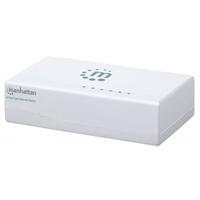 SWITCH MANHATTAN FAST ETHERNET DE 5 PUERTOS  10/100 PARA ESCRITORIO COLOR BLANCO 560672