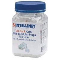 PLUG RJ45 CAT 6 INTELLINET MULTIFILIAR LINEA PRO . 90 PIEZAS 790611