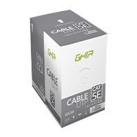 Bobina de cable UTP Guia GCB-001 Cat5e 305m CCA color Gris 24 AWG