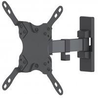 SOPORTE DE PARED ARTICULADO MANHATTAN PARA TV DE PANEL PLANO. BRAZO INDIVIDUAL .DE 13 A 42 .HASTA 20 KG 44LBS COLO NEGRO. 461399